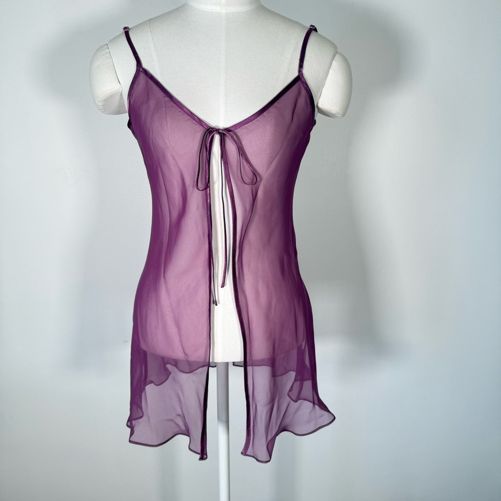 Silk & Satin Purple Gold Sheer